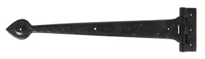 From The Anvil Black Textured 18 Inch Cast T Hinge (Pair) from B&Q