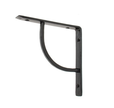 From The Anvil Black 6'' X 6'' Plain Shelf Bracket from B&Q