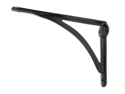 From The Anvil Black 10'' X 7'' Curved Shelf Bracket from B&Q