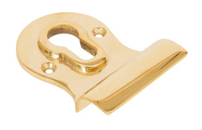 From The Anvil Golden Polished Brass Euro Door Pull