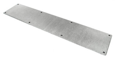 From The Anvil Pewter 700mm X 150mm Kick Plate from B&Q