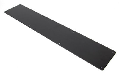 From The Anvil Black 780mm X 150mm Kick Plate from B&Q