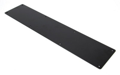 From The Anvil Black 700mm X 150mm Kick Plate from B&Q