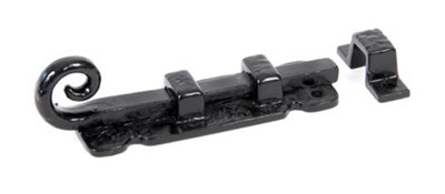 From The Anvil Black 4 Inch Straight Monkeytail Bolt from B&Q