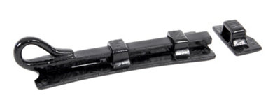 From The Anvil Black 6 Inch Straight Monkeytail Bolt from B&Q