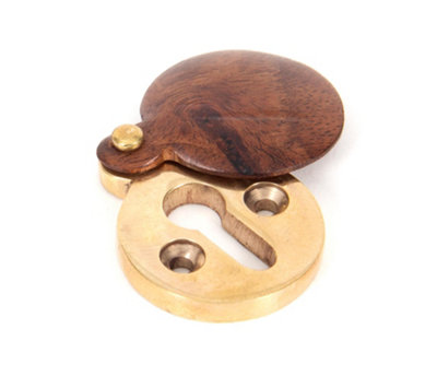B&Q -  Rosewood 30mm Round Escutcheon