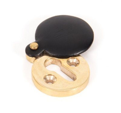 B&Q -  Ebony 30mm Round Escutcheon