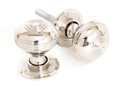 From The Anvil Polished Nickel 50mm Prestbury Mortice/rim Knob Set from B&Q