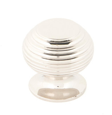 B&Q -  Polished Nickel Beehive Cabinet Knob 30mm