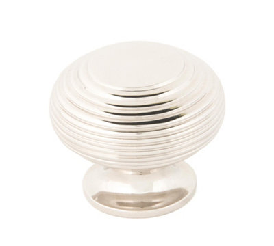 From The Anvil Polished Nickel Beehive Cabinet Knob 40mm from B&Q