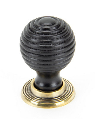 From The Anvil Ebony And Ab Beehive Cabinet Knob 38mm from B&Q