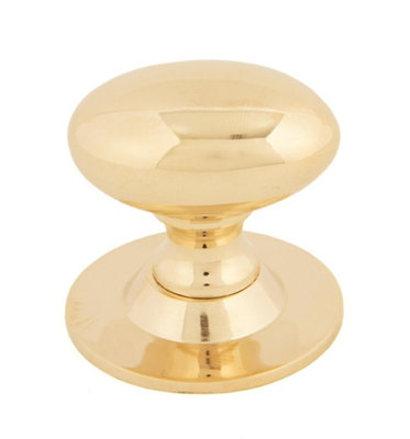 From The Anvil Polished Brass Oval Cabinet Knob 40mm from B&Q