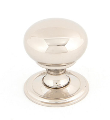 From The Anvil Polished Nickel Mushroom Cabinet Knob 32mm from B&Q