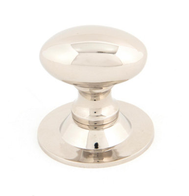 From The Anvil Polished Nickel Oval Cabinet Knob 33mm from B&Q
