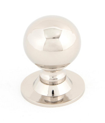 From The Anvil Polished Nickel Ball Cabinet Knob 31mm from B&Q