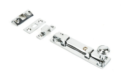 From The Anvil Polished Chrome 4 Inch Universal Bolt from B&Q