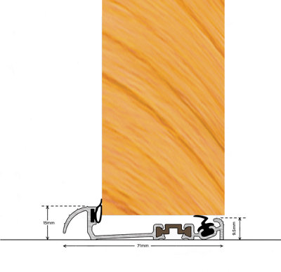 Exitex Macclex 15/56 (Thermal Break) 1000mmAluminium from B&Q