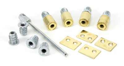 From The Anvil Lacquered Brass Secure Stops (Pack Of 4) from B&Q