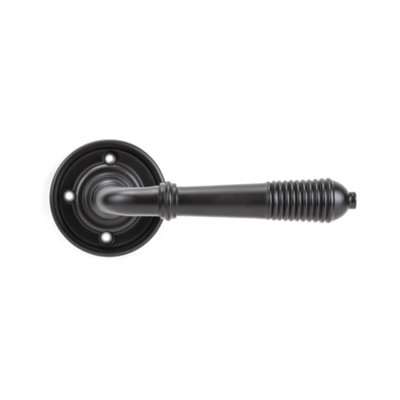 From The Anvil Aged Bronze Reeded Lever On Rose Set from B&Q