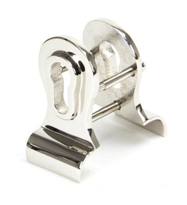 From The Anvil Polished Nickel 50mm Euro Door Pull (Back To Back Fixings) from B&Q