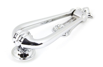 From The Anvil Polished Chrome Loop Door Knocker from B&Q