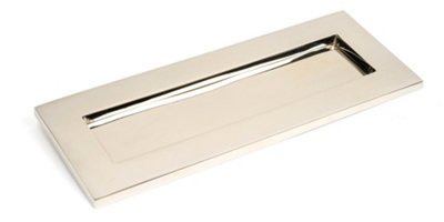 From The Anvil Polished Nickel Small Letter Plate from B&Q