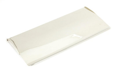 From The Anvil Polished Nickel Small Letter Plate Cover from B&Q