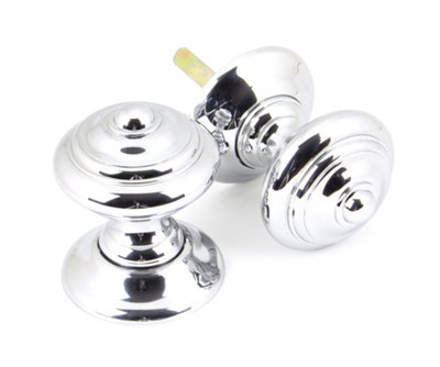 From The Anvil Polished Chrome Elmore Concealed Mortice Knob Set from B&Q