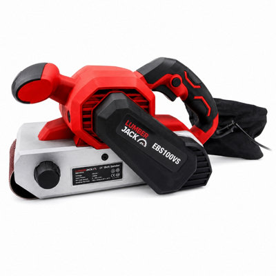 Lumberjack Tools Lumberjack 4" Belt Sander With Variable Speed 1200W 240V Motor Red