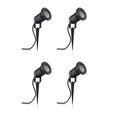B&Q -  Deep Recessed Gu10 Holder Garden Spike LightFour Pack