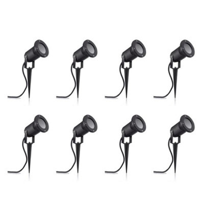 B&Q -  Deep Recessed Gu10 Holder Garden Spike LightEight Pack