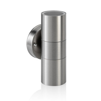 Auraglow Up & Down Outdoor Wall LightWinchester- Stainless SteelFitting Only from B&Q