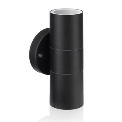 Auraglow Up & Down Outdoor Wall LightWinchesterBlackFitting Only from B&Q