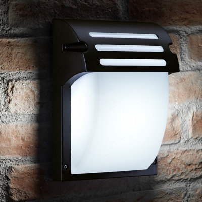 Auraglow Industrial Outdoor Wall LightChertseyCool White from B&Q