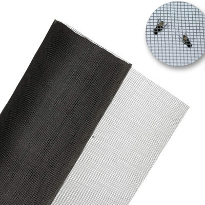 Draak Insect Mesh 1.2M Wide Flame & Water Resistant For FliesMosquitoesMoths & Insects 2 Meter from B&Q