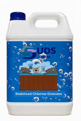  - Suds-Online Stabilised Chlorine Granules 5 KgLong-Lasting Pool & Spa SanitiserTreatment For Swimming PoolsHot Tubs & Spas