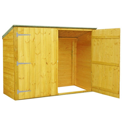 Shire Bike Store Pent Shiplap Garden Bicycle Shed No Floor from B&Q