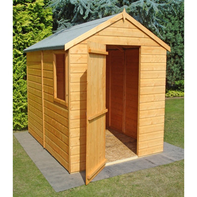 Shire 7X5 Shiplap Apex Single Door Garden Shed With Window