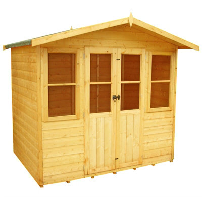 Shire Haddon Shiplap Summerhouse Garden Sun Room Approx 7 X 5 Feet