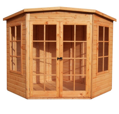 Shire Hampton Shiplap Summerhouse Garden Sun Room Approx 8 X 8 Feet