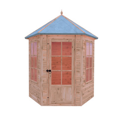 Shire Gazebo Summerhouse Shiplap Summerhouse Garden Sun Room Approx 6 X 6 Feet