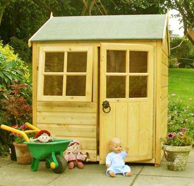 Shire Bunny Playhouse - 4 x 4ft - Brown - New - Image 6