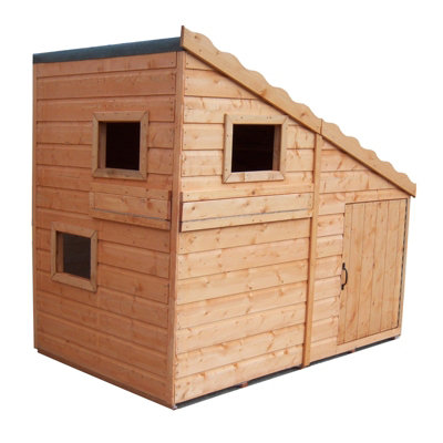 Shire Garden Buildings Command Post Playhouse - Yellow - Image 4