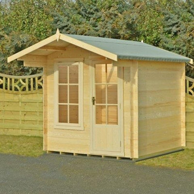 Shire Crinan Log Cabin Home Office Garden Room Approx 7 X 7 Feet-36380 