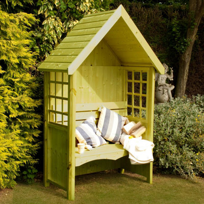 B&Q -  Mimosa Garden Arbour Seat Pressure Treated