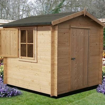 Shire Camelot 9X9 Log Cabin 19mm Logs-36397 