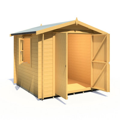 Shire 8X8 Bradley Log Cabin - 19mm Thick Logs