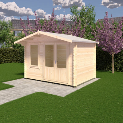 B&Q -  Berryfield 11X10Ft 19mm Log Cabin