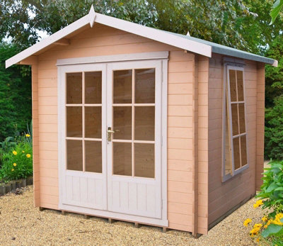 Shire Barnsdale 9X9 19mm Summer House Log Cabin from B&Q