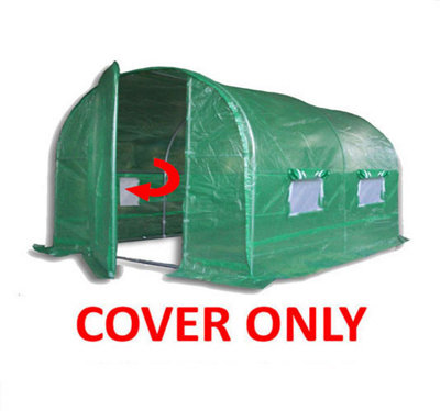 Crocodile Trading 3M X 2M (10' X 7' Approx) Pro+ Green Polytunnel Replacement Cover from B&Q